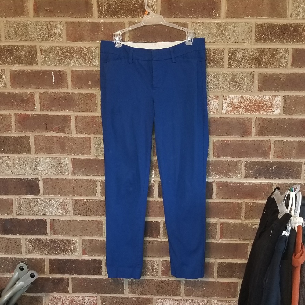 Cobalt blue ankle skinny pants